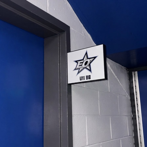 Custom Hockey Dressing Room Door Sign – Magnetic Team Sign