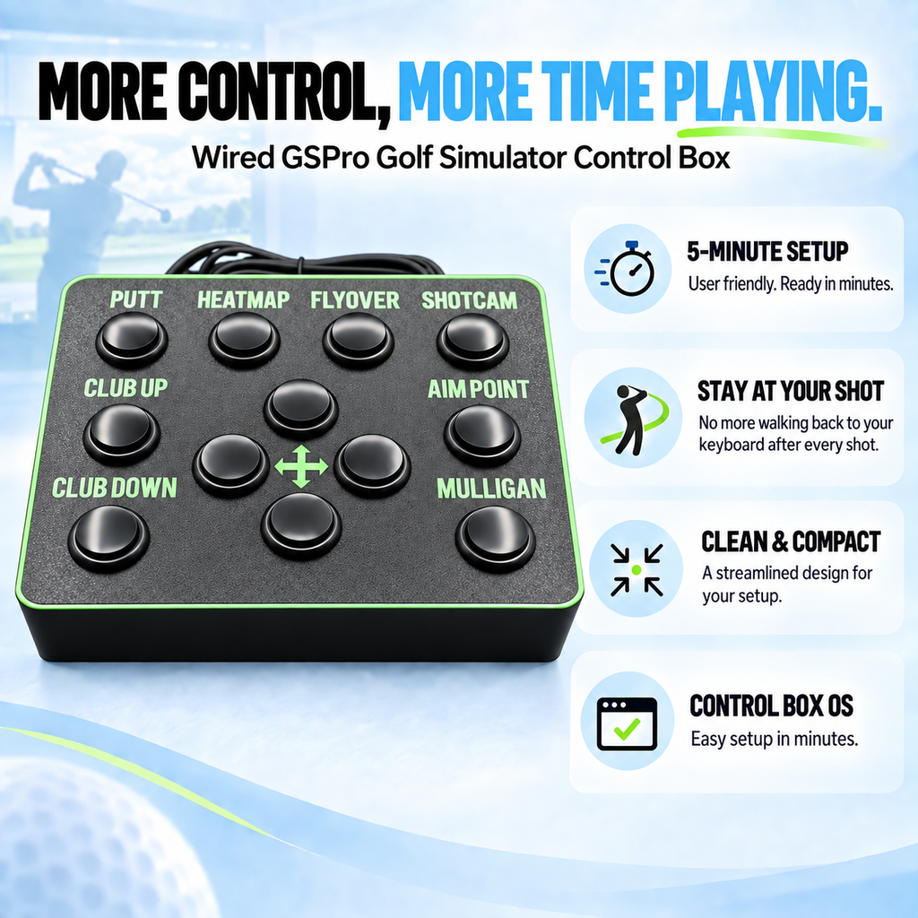 Wired GSPRO Golf Simulator Control Box