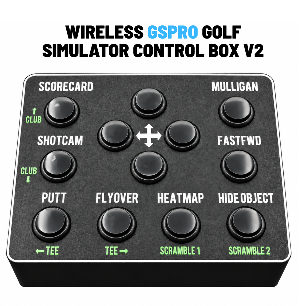 Wireless Golf Simulator Control Box V2 - Designed for GSPRO