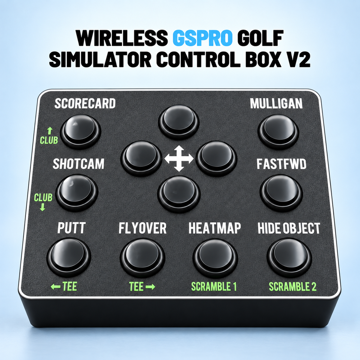 Wireless Golf Simulator Control Box V2 - Designed for GSPRO